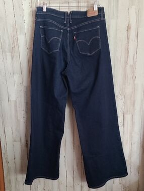 Levi's Women's Dark Indigo Wide-Leg Jeans